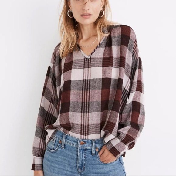 Madewell Highroad Popover Shirt in Schorr Plaid - Picture 2 of 10